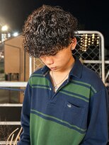 ユイマァルスロウ 倉敷(YUIMARLSLOW)&nbsp;倉敷メンズサロン20代30代40代スペインカール黒髪パーマ
