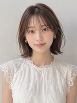 ノア(NOA)&nbsp;【NOA】大人可愛いニュアンスくびれボブ似合わせ小顔カット