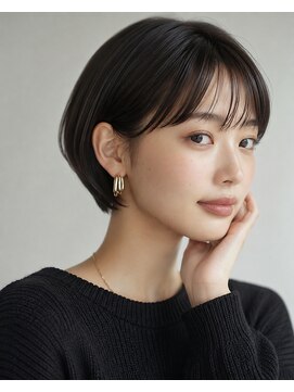 レフラム 亀有駅 亀有北口店(le:fro:m) ショートボブ髪型20代30代40代50代前髪あり前髪なし面長丸顔亀有