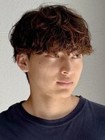 インブルーム(In Bloom) ニュアンスパーマ ブラウンベージュ マッシュ ツーブロック 20代