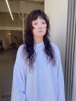 ハイ(HI)&nbsp;ロングウルフレイヤー×パーマ