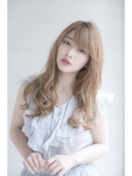 ルルディ バイ アフロディーテ銀座(luludi by APHRODITE) 前髪/マチルダボブ/ピンクベージュ/インナーグレージュ/銀座