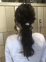 キャンバス バイ ネオリーブ 横浜西口(Canvas by neo.)&nbsp;大人綺麗めローポニー＊結婚式 パーティーヘア ヘアセット
