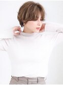 簡単スタイリングマニッシュショートネイビーカラーフレンチボブ