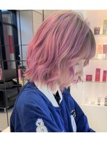 キーン 吉祥寺店(keen)&nbsp;《NANAKO》ピンク/ラベンダーのランダムハイライト