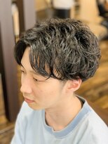 グラスヘア 流川店(Grass Hair) センター分け　ゆるふわスパイラルパーマ