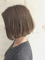 アヴァンス 広島本通店(AVANCE.)&nbsp;前下がりボブ×ヌーディーベージュ