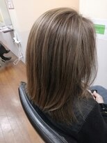 サンクスヘアー(Thanks hair)&nbsp;Thanks  hair        グレイカラー×ハイライト