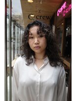 シー クルー 渋谷(C crew) ウェーブ・スタイル【ダブルカラー髪質改善ケアブリーチ】