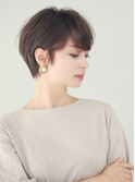 美人ショート 耳かけ ショートカット 熊本 小顔 前髪長め ruen