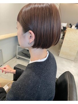 ヌース(NOUS) ミニボブ/ショートボブ/束感ボブ/前髪カット/薬院天神今泉警固