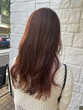 ラミ(L'ami) ロング×ピンクブラウン