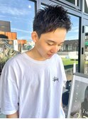 アップバングパーマ