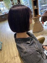 モリオ フロム ロンドン イオンモール 熊本店(morio FROM LONDON)&nbsp;【morio木村】あごラインボブ/前髪あり