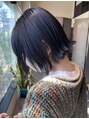 シアン(CyAN) ブリーチした髪に深い青紫も色落ち楽しめてカワイイです(^^)