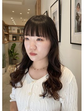 シアン 矢場町店(CYAN.) ワイドバング×コテ巻き風パーマ