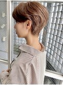 大人可愛い30代40代50代小顔ウルフレイヤー丸みショートボブ