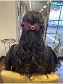 結婚式お呼ばれヘアセット/ハーフアップセット