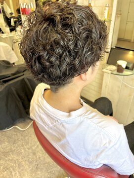 ロマンヤカタ ファース(ROMAN YAKATA fars) ふわふわプードルパーマ@田島(2024/9)