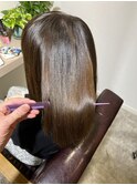 自然な仕上がり(^^)ストレート・カラー！