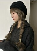 ☆ブリーチなしダブルカラー オリーブ オリーブベージュ ボブ