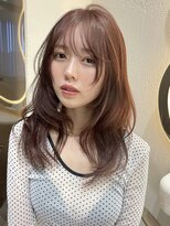 サイン 渋谷(SIGN)&nbsp;韓国ヘアハッシュカットレイヤーカットベージュブリーチ無し