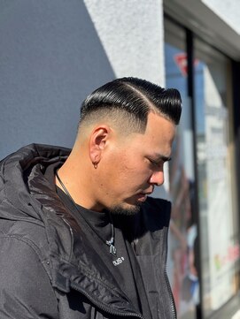 ヘアーラボ 樟葉(Hair Labo) サイドパート スキンフェード 枚方 南楠葉