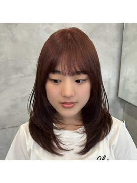 ニコ シモノセキ(NIKO Shimonoseki) ワンカールレイヤー/ブリーチなしダブルカラー/レッド