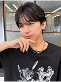 ◎メンズ黒髪縮毛矯正×イケメン束感ショート