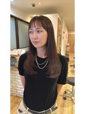 上品ツヤ感ロングスタイル