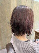 ラーム 宇部高校前店(rame) 髪質改善、ピンクブラウンカラー、レイヤースタイル