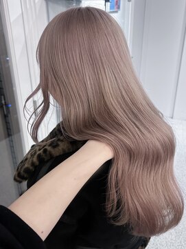 ペレ 渋谷(PELE) イメチェン/ピンクベージュ/アンブレラカラー/前髪/渋谷