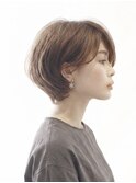 丸みショートボブ/ショートヘア/30代/40代/50代/表参道
