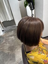 プリズム ヘアーデザイン 北坂戸店 抜け感ばっちりマロンカラー