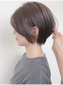 【morio原宿】ひし形ショートボブ　グレージュ　