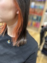 エアーベリー(AIR BERRY)&nbsp;オレンジイヤリングカラーで顔まわりにアクセント【20代～50代】