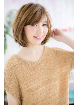 ミック ヘアアンドメイク アップ 駒込店(miq Hair&Make up) 斜めバングで目力強調☆ラフミディ