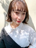 ダブ アオヤマ(DaB AOYAMA)&nbsp;外ハネBOB × シースルーバング / ミニウルフ / テラコッタ