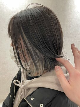 ボンドバイテトテ 三宮元町(BONDbytetote) 【BOND平山サロンスタイル】インナーカラー×ホワイティアッシュ
