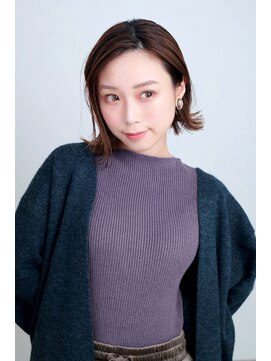 ユニックス ノクティプラザ溝口店(UNIX) ことりベージュワンレンボブ[アースカラー/フレンチカジュアル]