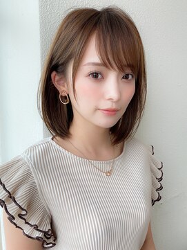 アフロート ディル(AFLOAT D'L) 大人かわいい ワンレンボブ 前下がりボブ ひし形シルエット KI