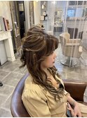 ハーフアップ