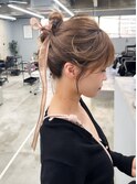 【お呼ばれ】ハイポジシニヨンアレンジ