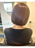 白髪をぼかしながら叶えるラベンダーピンク