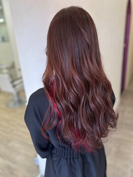 エッセンス(essence) 【essence】インナー×ショッキングレッドカラー