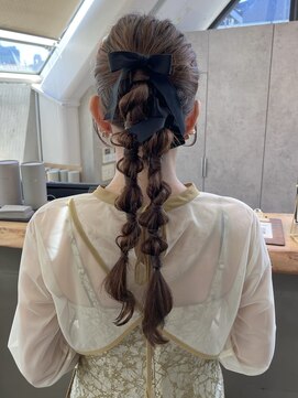 ロンド 表参道店(Lond) オシャレで可愛い！ハーフツイン編みおろし