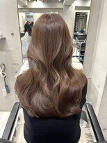 サイン 渋谷(SIGN) 韓国ヘアハッシュカットレイヤーカットグレージュブリーチ無し