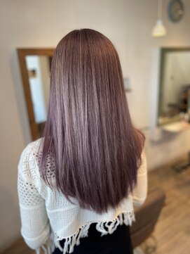 シェリル 名取美田園店(Cheryl) ブリーチ×ピンクベージュ×髪質再生BYKARTE【バイカルテ】