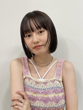 メゾンアクア 表参道(Maison ACQUA) ◎ミニボブ縮毛矯正髪質改善ストレート顔まわりレイヤーカット