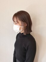 ノル(noll)&nbsp;切りっぱなしボブ×くすみベージュ